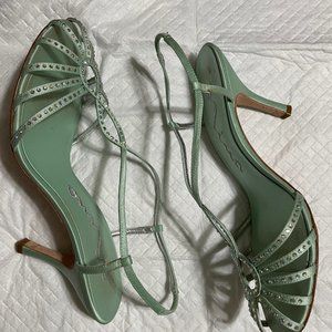 Nina Shoes Gialla-LS Mint Luster Rhinestone Sandals--SIze 9.5M